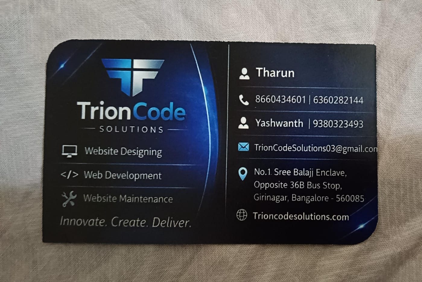 Visiting Card 2 - AM Digital Prints